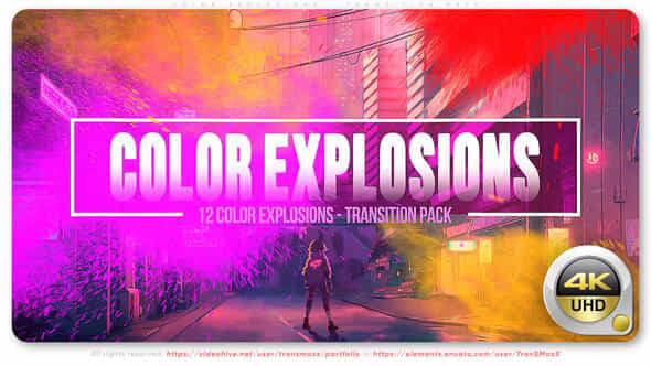Color Explosions Transition Pack - VideoHive 57943968