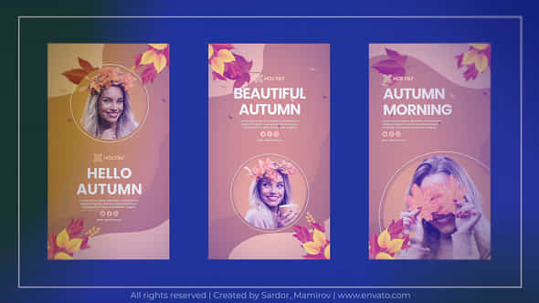 Hello Autumn Instagram - VideoHive 47625702
