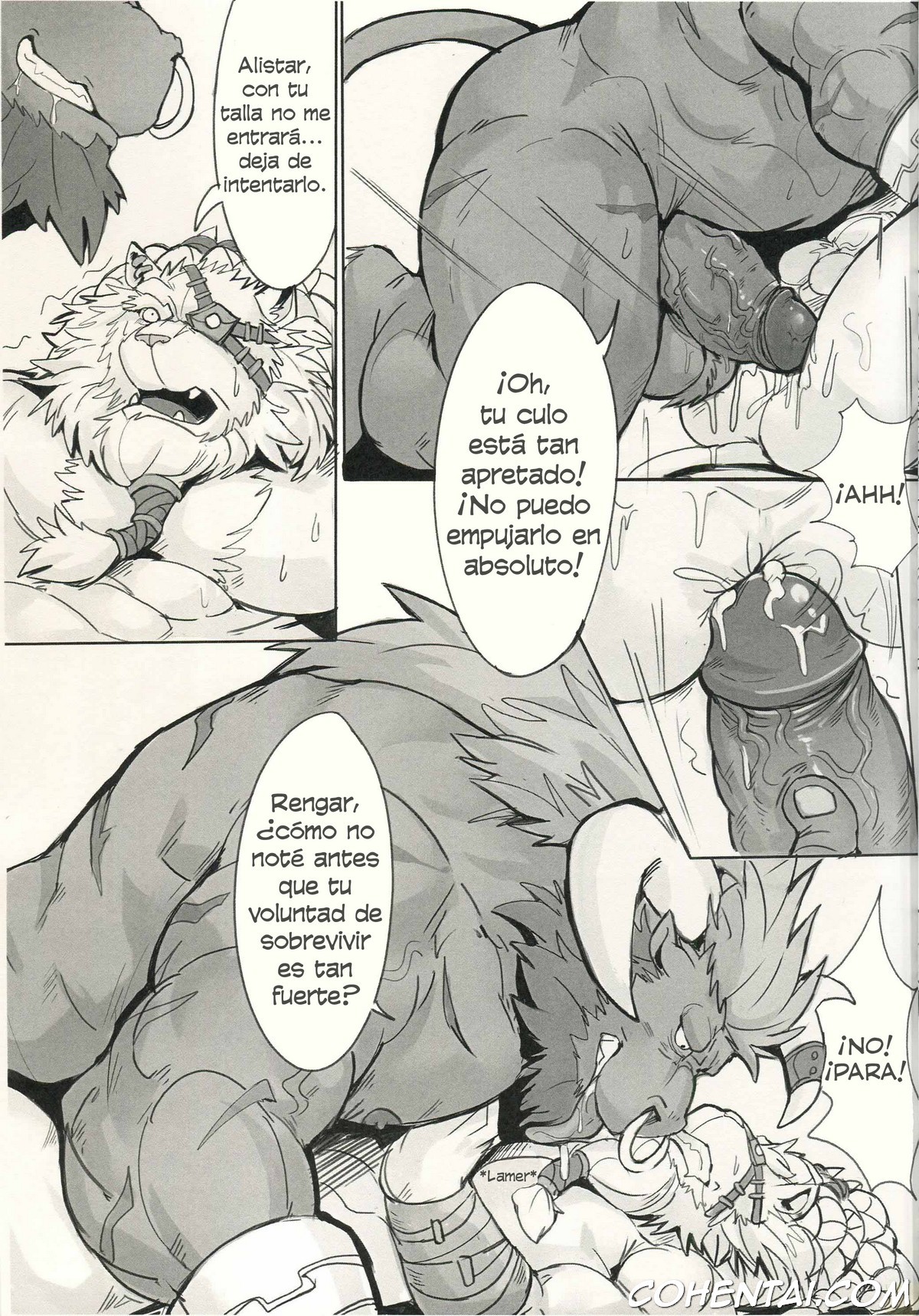 Hunter’s Dead End (League of Legends) xxx comics manga porno doujin hentai español sexo Alistar League of Legends Rengar