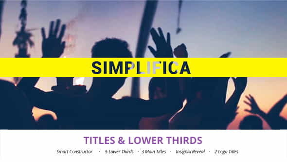 SimplificaTitlesLower Thirds - VideoHive 13139688