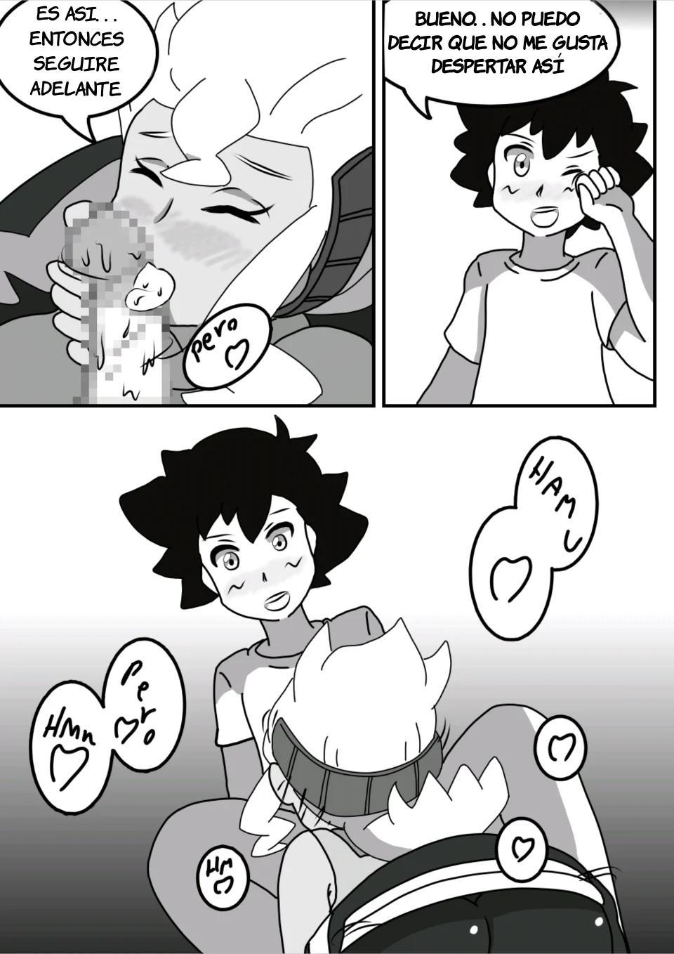 Harem en Alola - Charla diaria de Ash y Chloe 6 - 7