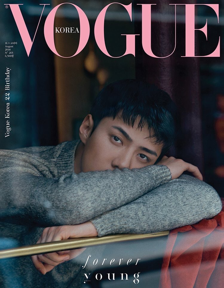 All five models featured on Vogue Korea's November 2018 issue are