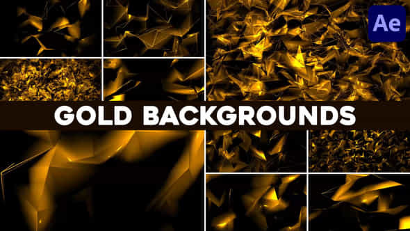 Gold Backgrounds For After Effects - VideoHive 51311113