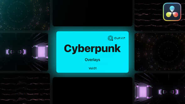 Cyberpunk Overlays - VideoHive 47631820