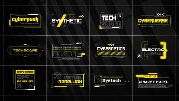 Cyberpunk Glitch Titles - VideoHive 49987591