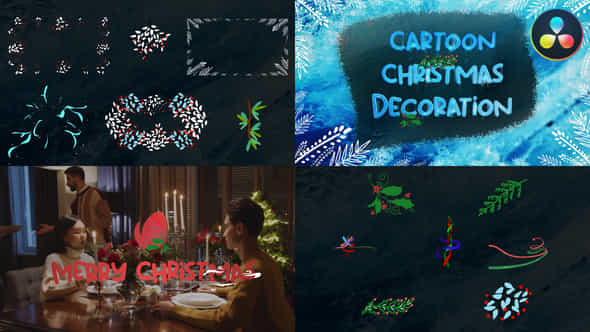 Cartoon Christmas Decoration - VideoHive 42297879
