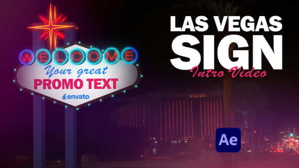 Las Vegas Sign Opener - VideoHive 57697469