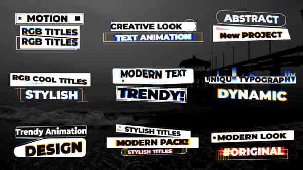 Rgb Abstract Titles - VideoHive 54927719