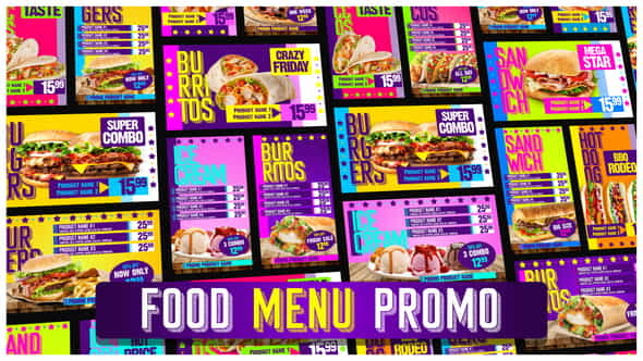 Food Menu Restaurant Promotion - VideoHive 24640887