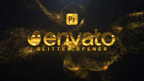 Gold Glitter Opener - VideoHive 48182006