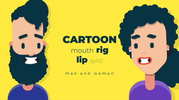 Cartoon mouth rig with lip - VideoHive 34117403