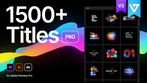 Titles Pro Premiere Pro - VideoHive 32423787