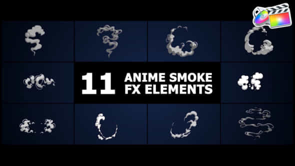 Anime Smoke Elements Fcpx - VideoHive 50428514