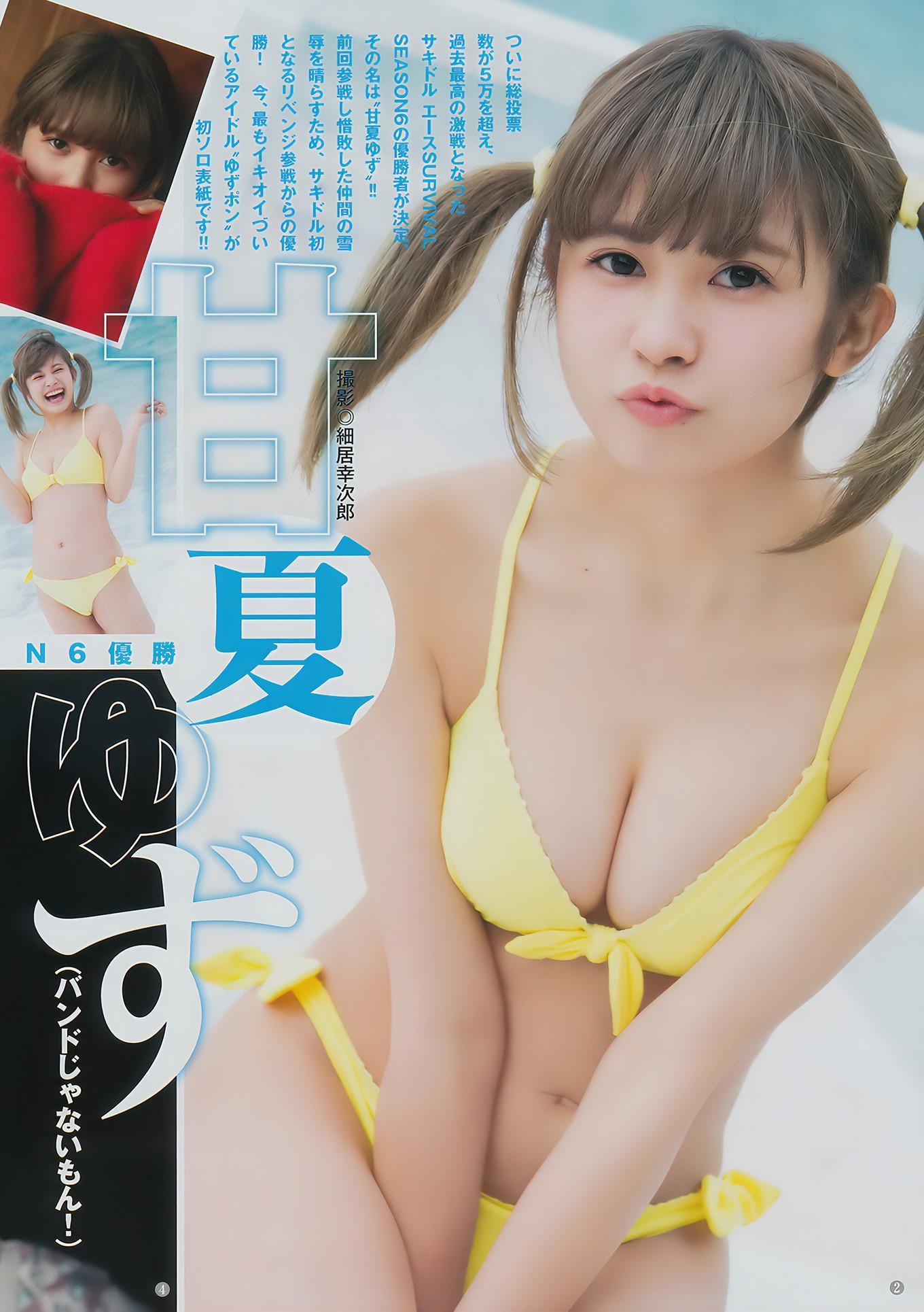 甘夏ゆず・郡司英里沙・鹿目凛, Young Jump 2017 No.15 (ヤングジャンプ 2017年15号)(4)