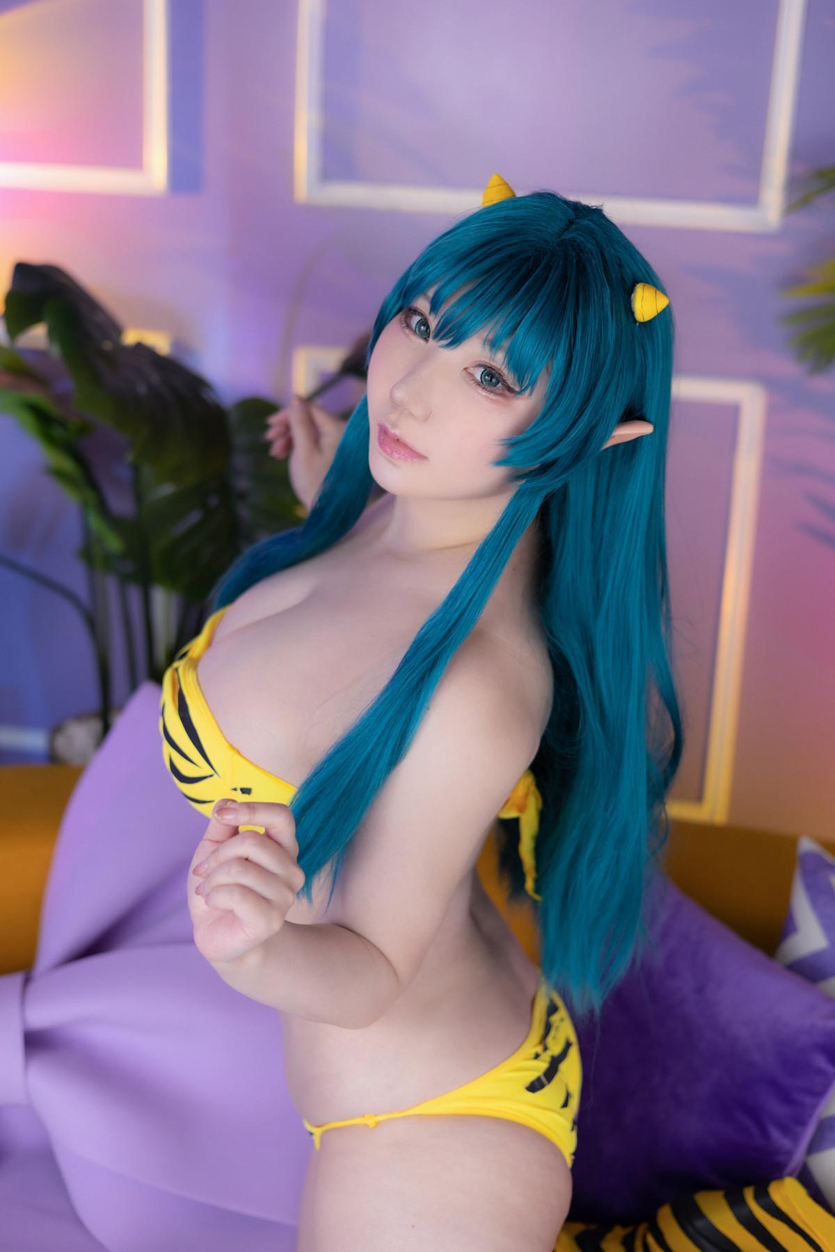 Cosplay SAKUサク Lum ラム うる星やつら Set.01(7)