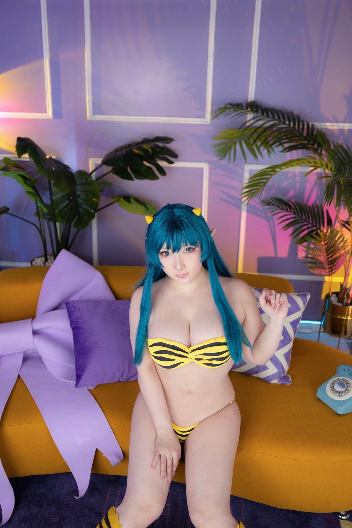 Cosplay SAKUサク Lum ラム うる星やつら Set.01(35)