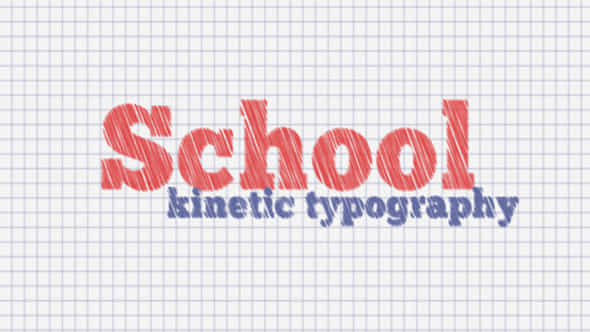 School Kinetic Typography - VideoHive 7946553