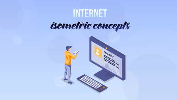 Internet - Isometric Concept - VideoHive 27529391