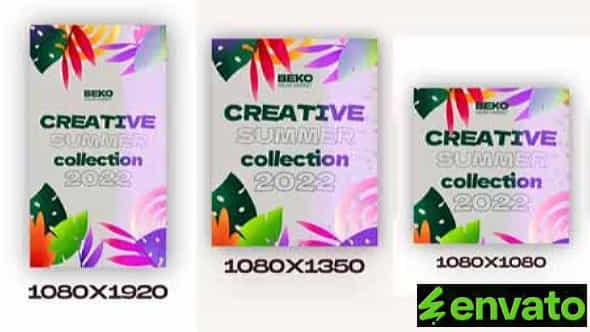 Colorfull Summer Collection Instagram 3 In 1 - VideoHive 39704945