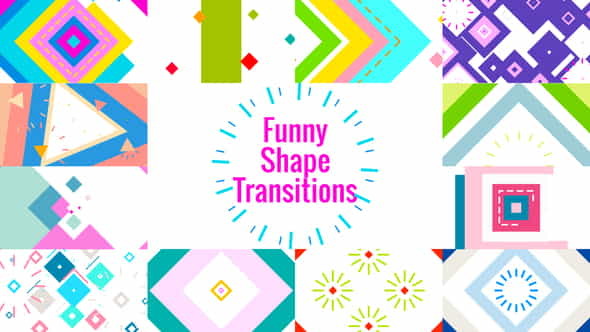 Funny Shape TransitionsAE - VideoHive 23724856