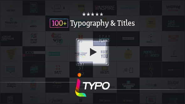 iTypo | Typography & Title Animations | Corporate - VideoHive 16143759