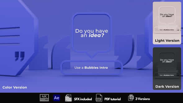 Bubbles Intro - VideoHive 50108318
