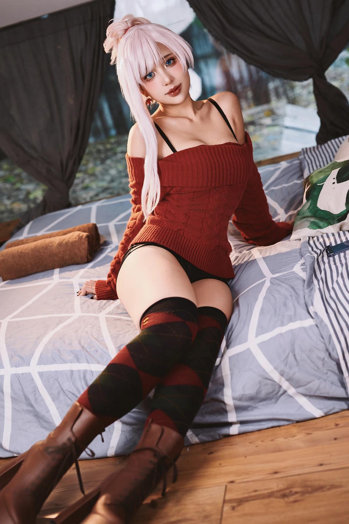 Cosplay PuyPuy – 家庭主妇武藏(5)