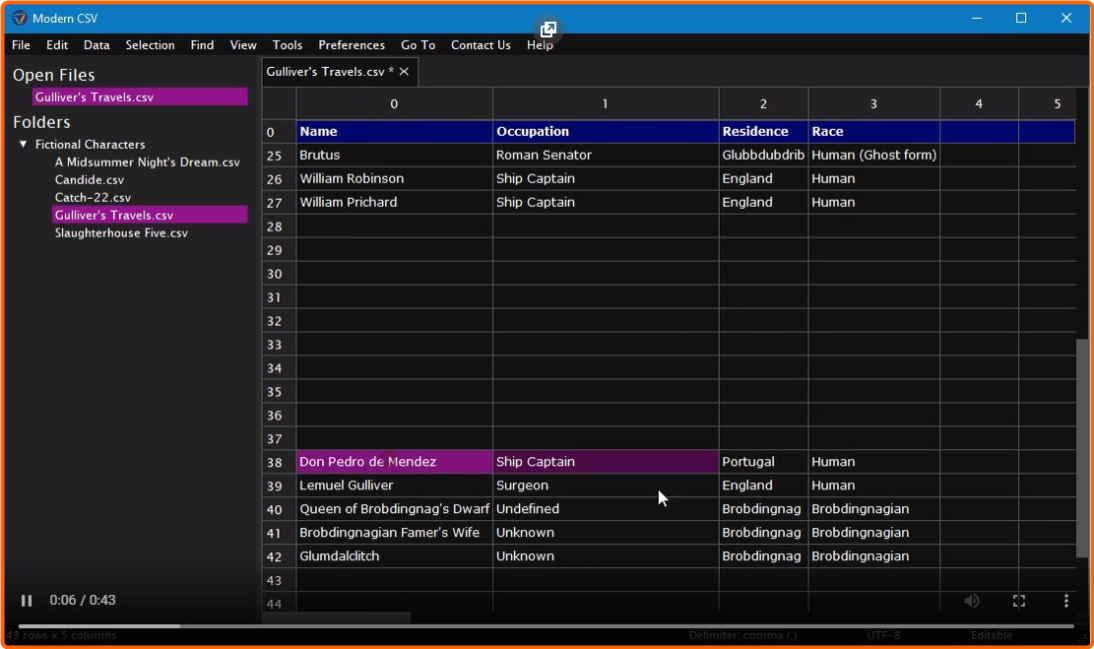 Modern CSV 2.1.1 MacOS