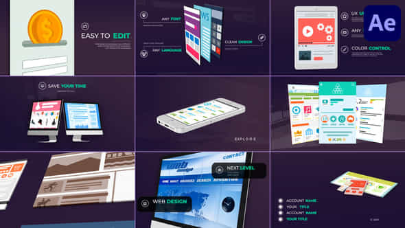 Website Presentation Pack For After Effects - VideoHive 55471480