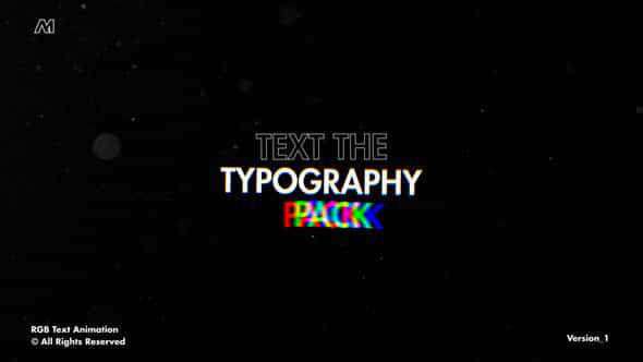 Rgb Text Animation After Effects - VideoHive 53037331