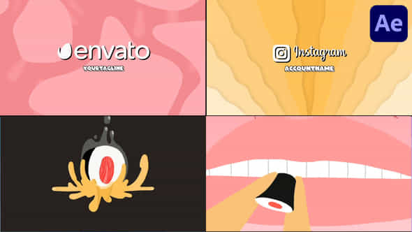 Sushi Intro Logo Pack For After Effects - VideoHive 53203466