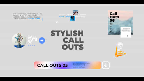 Stylish Call Outs - VideoHive 46334543