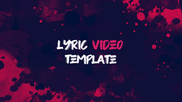 Lyric Video Template - VideoHive 28540410