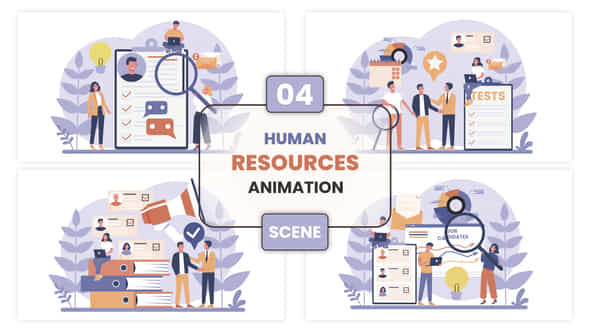 Human Resources Animation Scene - VideoHive 53532181