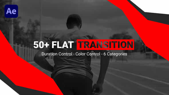 Flat Transition - VideoHive 44581926