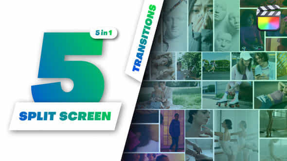 Multiscreen Transitions 5 Split Screen - VideoHive 51816645