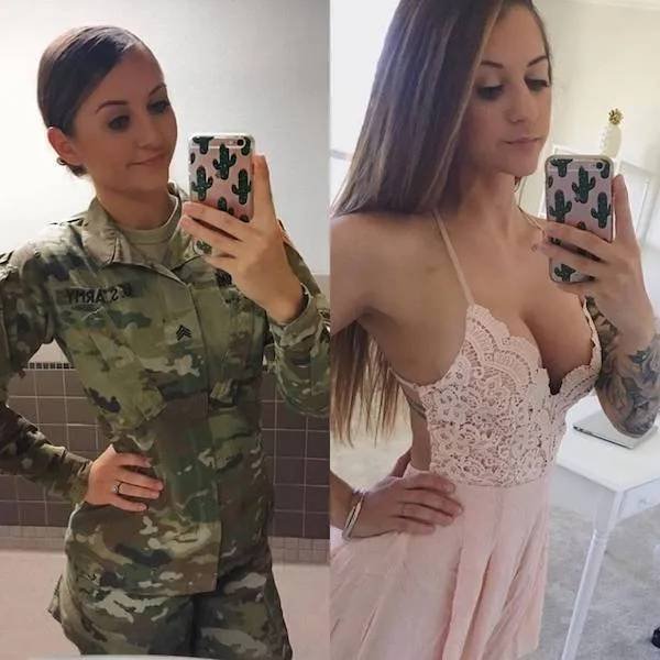 GIRLS IN AND OUT OF UNIFORM...14 Z1MW0X3G_o