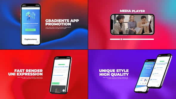 Gradients App Promo - VideoHive 33842704