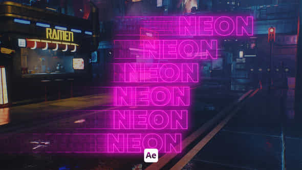 Kinetic Neon Typo - VideoHive 46117774