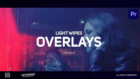 Light Wipe Overlays Vol 01 For Premiere Pro - VideoHive 49095418