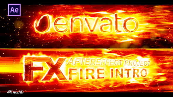 FX Fire Intro Logo - VideoHive 35542667