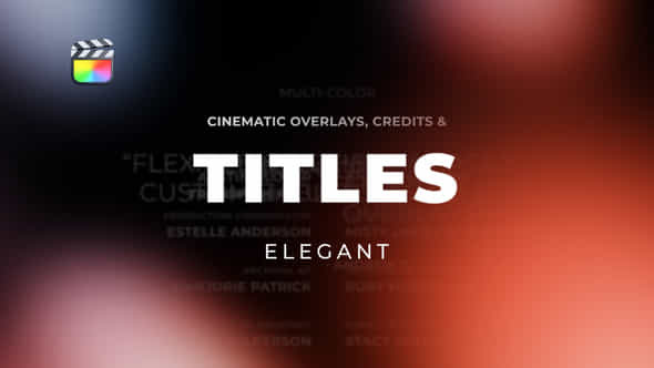 Titles Elegant Cinematic - VideoHive 30871437