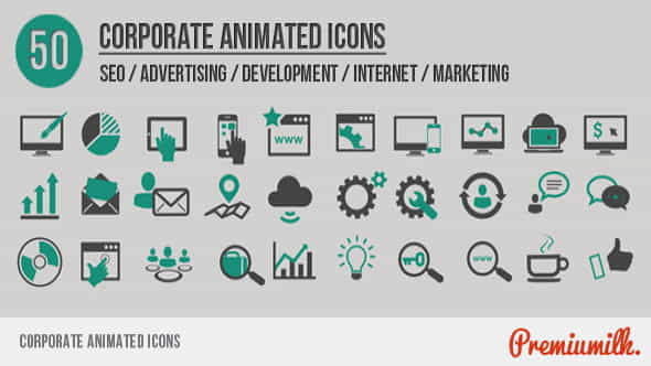Corporate Animated Icons - VideoHive 5710044