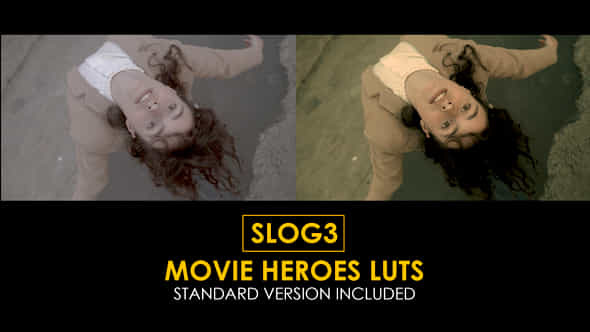 Slog3 Movie Heroes And Standard Color Luts - VideoHive 48800372
