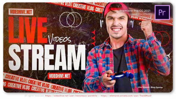 Live Stream Blog Opener - VideoHive 51551728