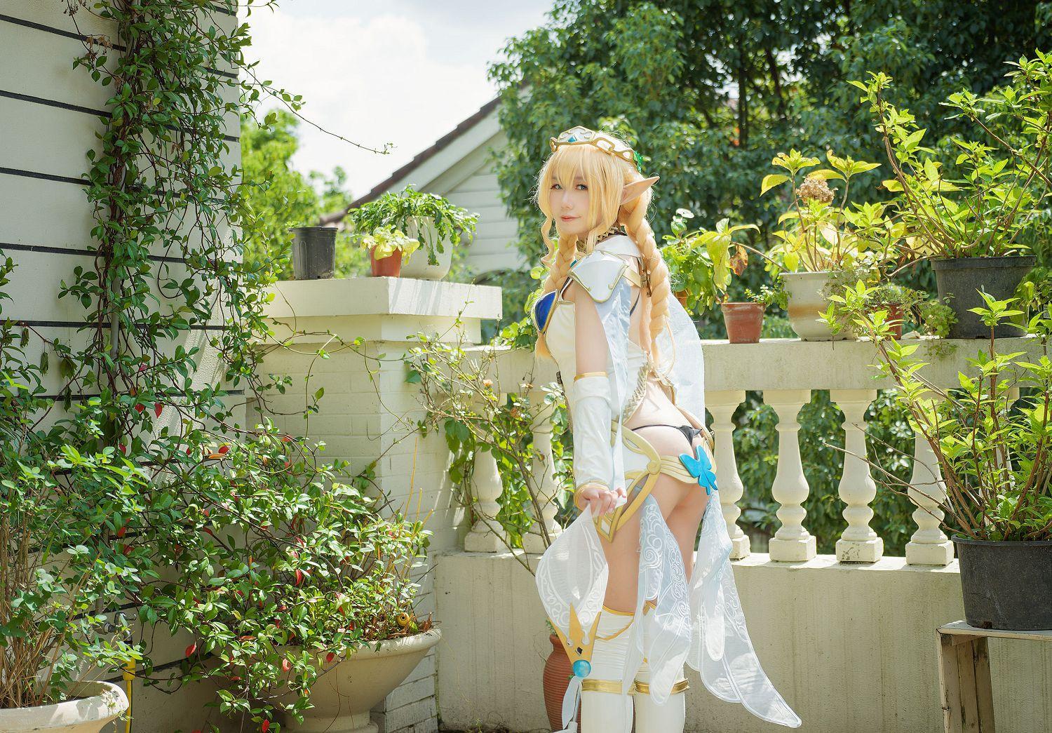 [福利女神cosplay] 麻花麻花酱 - 精灵村 妩媚套图(8)