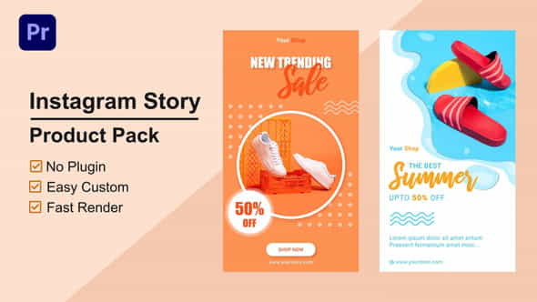 Product Promo Instagram Stories Mogrt - VideoHive 33573462