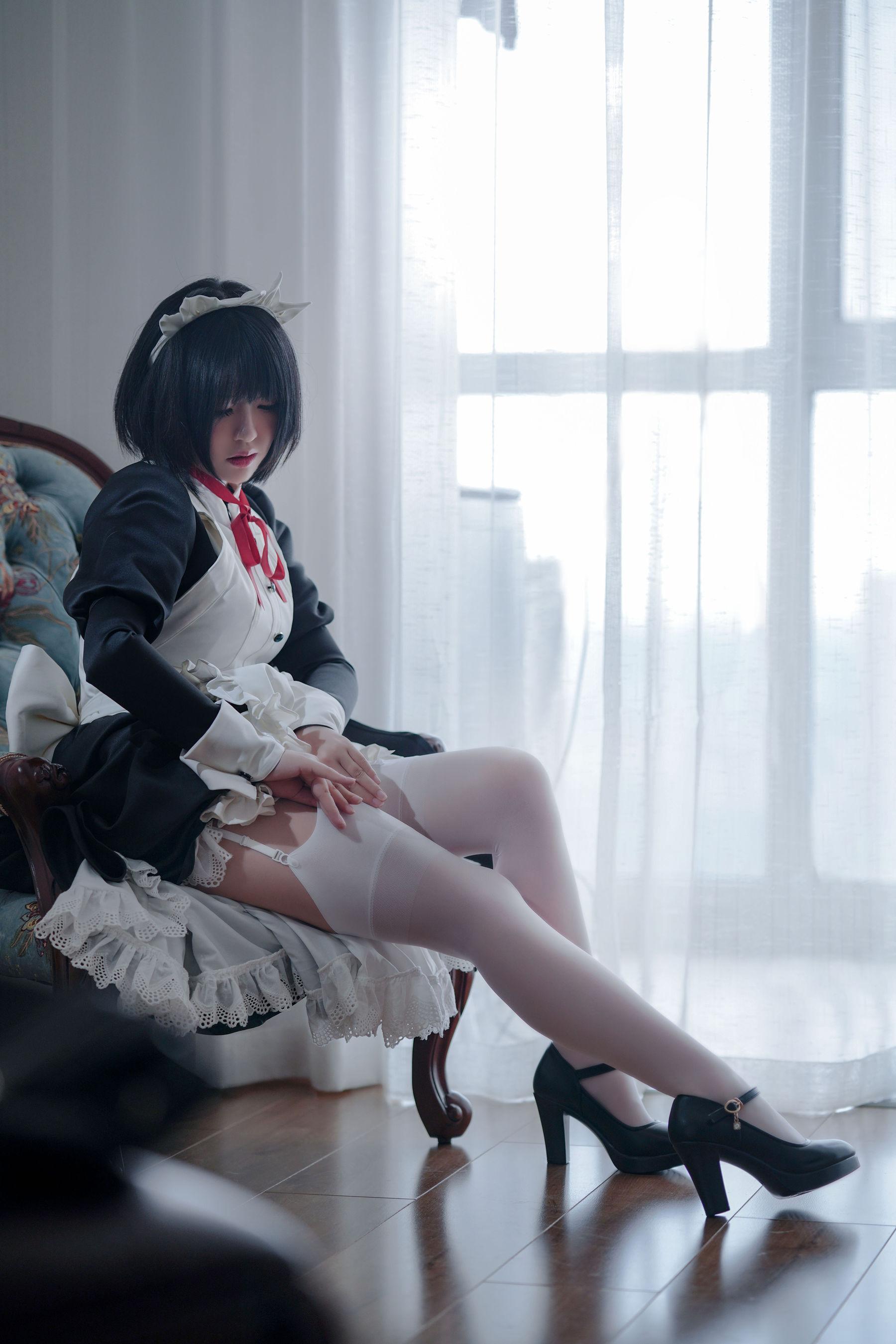 [美女Coser] 半半子 《 嫌パン メイド》 写真集(22)