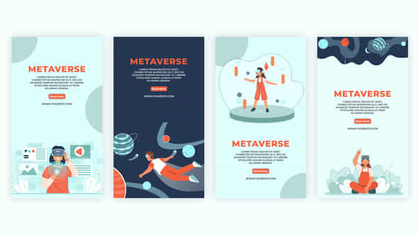 Metaverse Technology Instagram - VideoHive 39061646