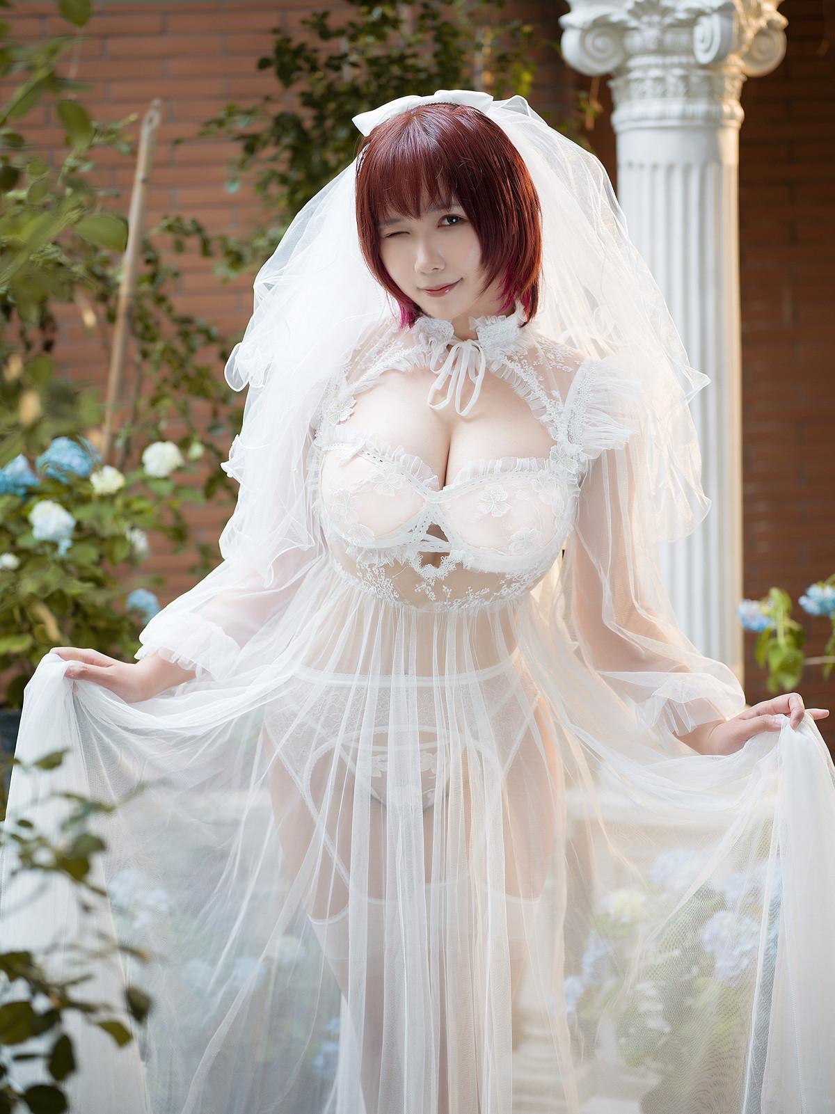 Cosplay 麻花麻花酱 黑白婚纱 Set.02(7)